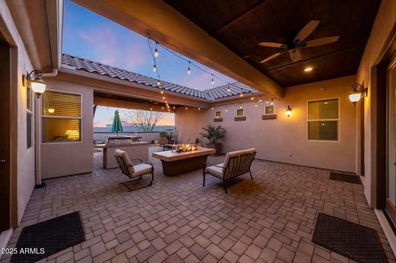 Beautiful patio area