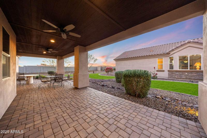 View towards the guest house