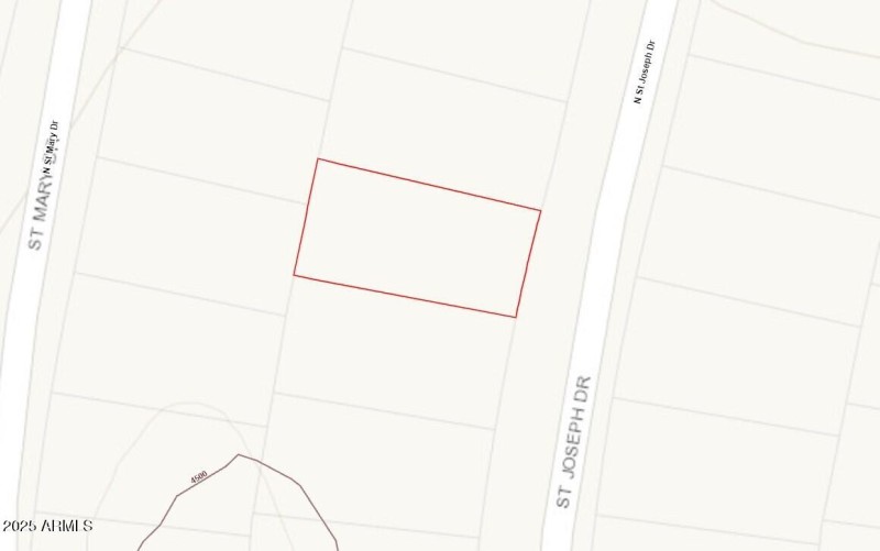 No 100ft Contours_Elevation 4500