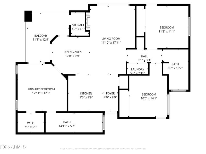 1-2D Floor Plan for 7009 East Acoma Driv