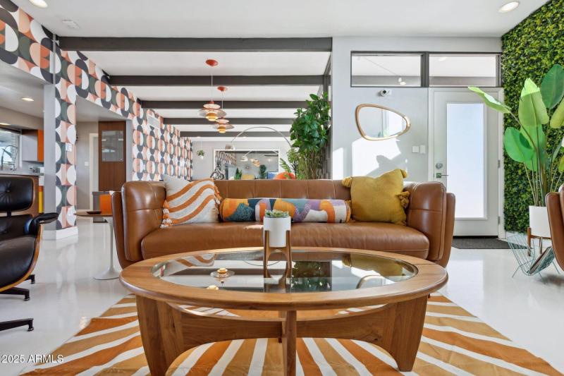 Family room toward dining and living