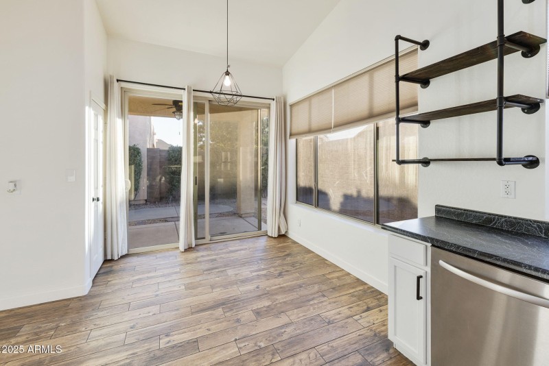 Sliding Door to backyard