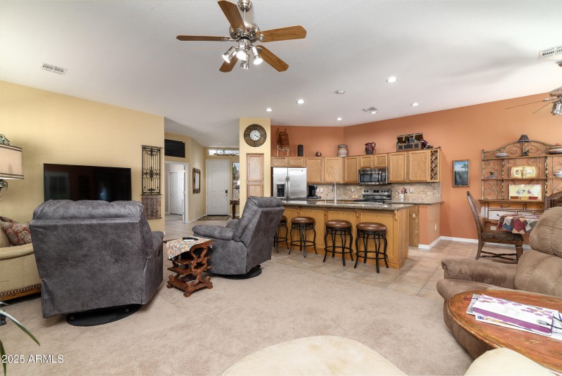 Open great room to kitchen!