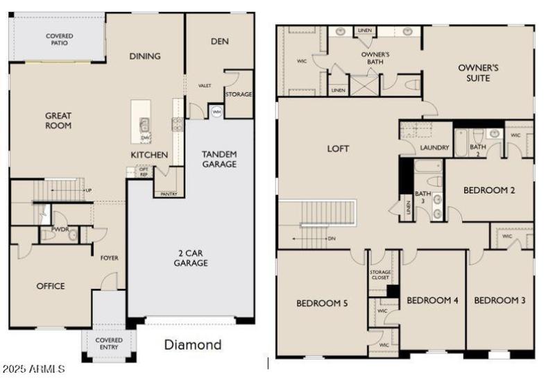 Diamond - Right Garage - Center Slider