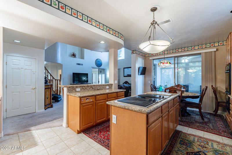 Kitchen toward living room