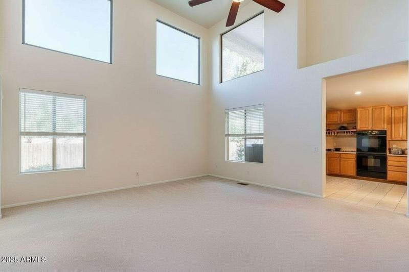 Living room toward kitchen