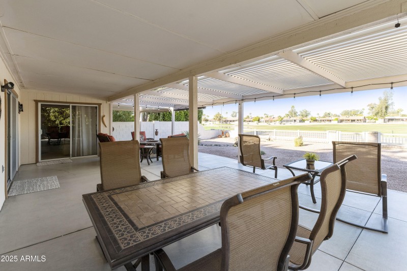 Covered patio and pergola