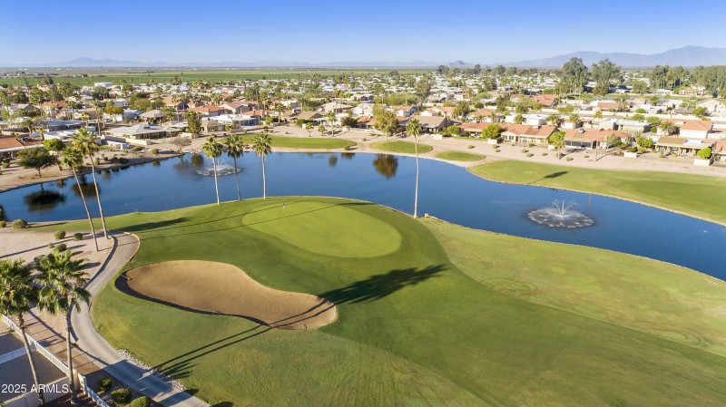 Aerial course and lake iew