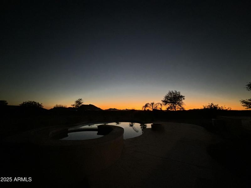 Sunset over Backyard