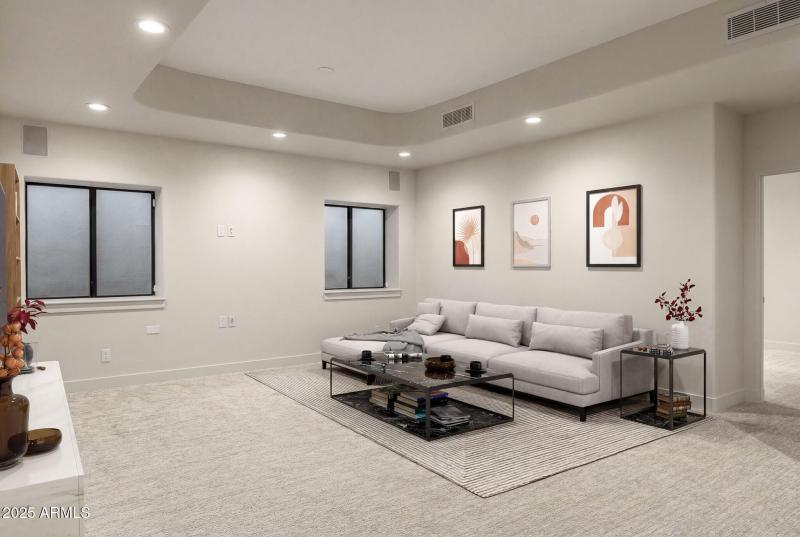 guest lounge virtually staged