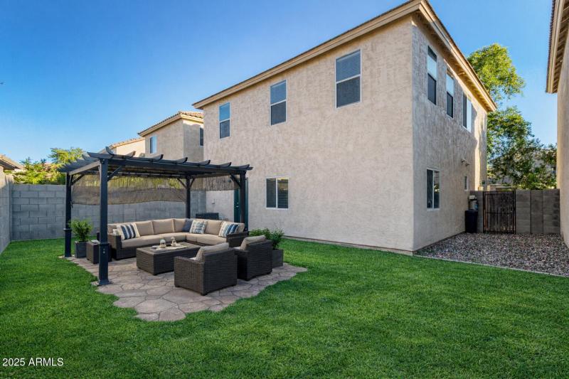 Virtual - Backyard with seating