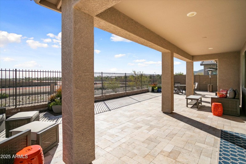 Covered Rear Patio - Backyard