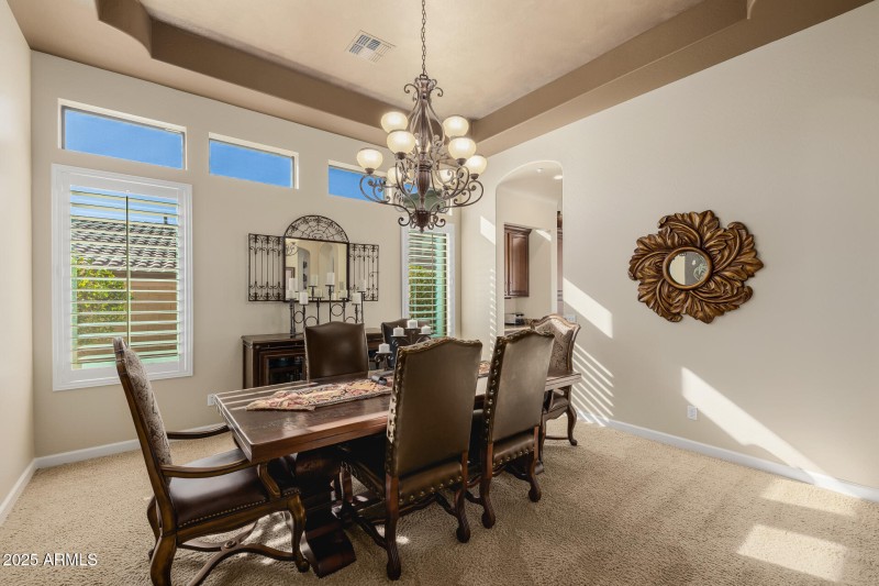 Formal dining area
