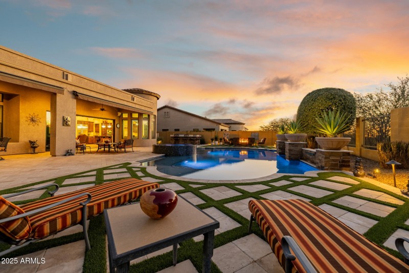 professionally designed backyard