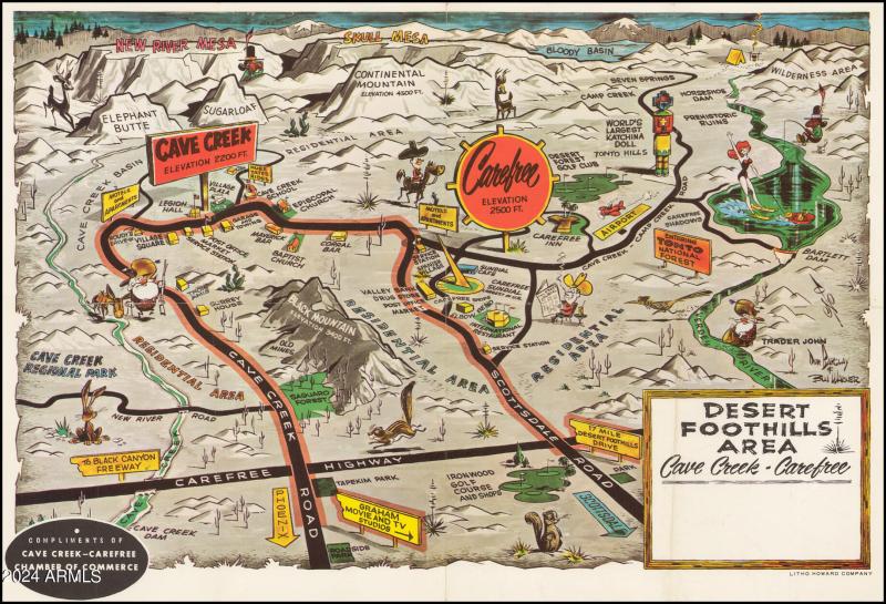 Desert Foothills Area Map