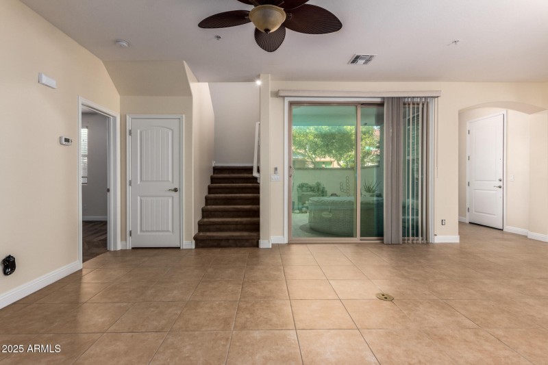 Great room to upstairs