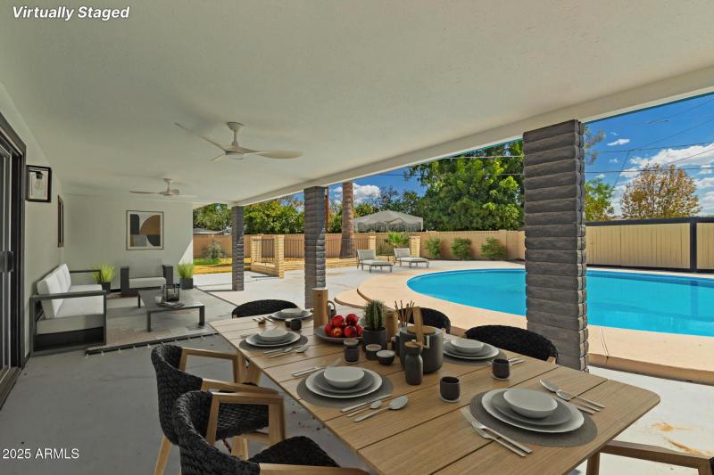 Covered Patio Furnished