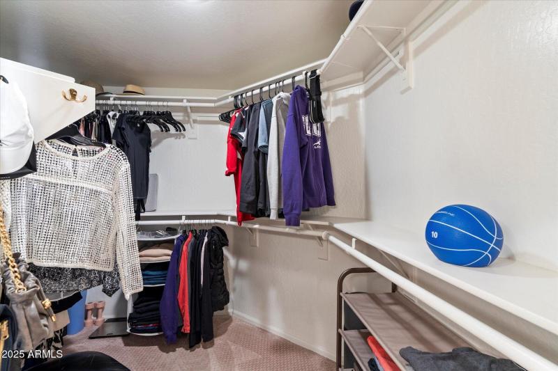 Large primary closet