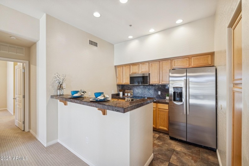 Kitchen View from Living Area