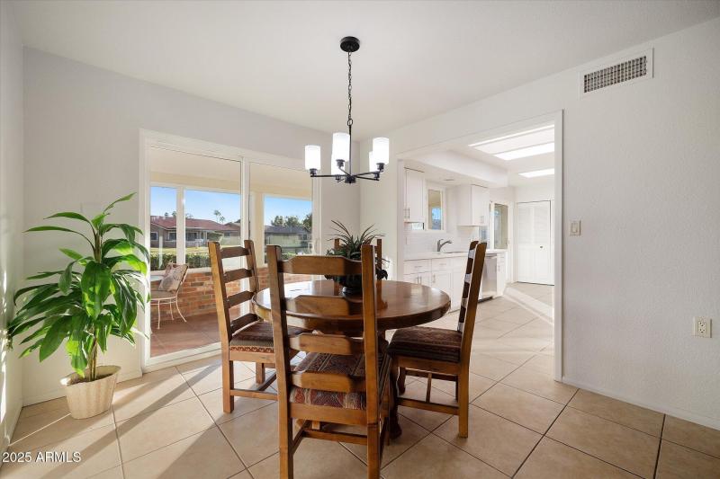 Dining with lake view