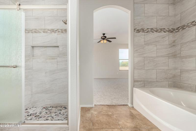 Primary Shower & Tub