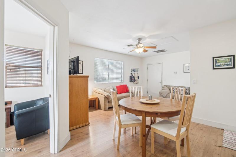 One Bed living room view