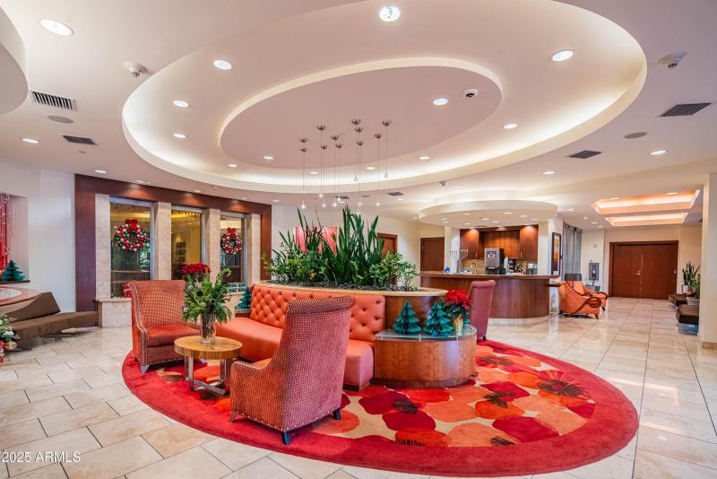 Lobby w/ Coffee & Beverage Station