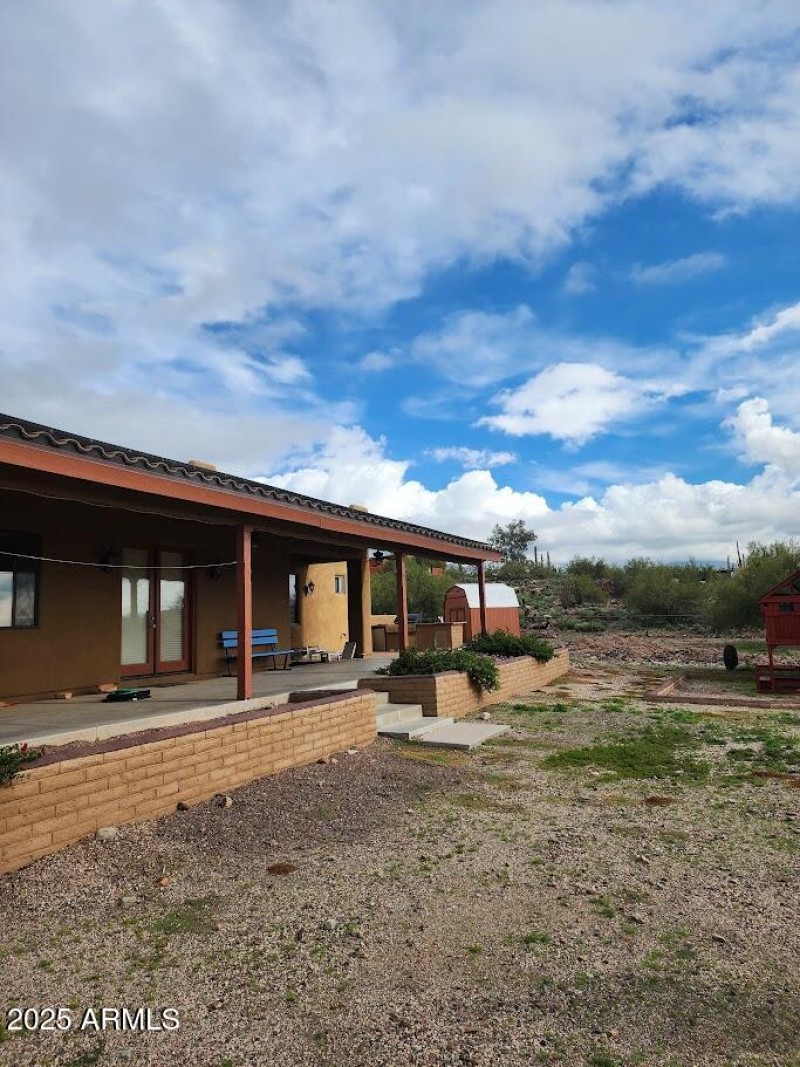 Back yard and second storage