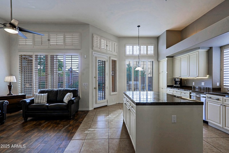 Family Room and Kitchen