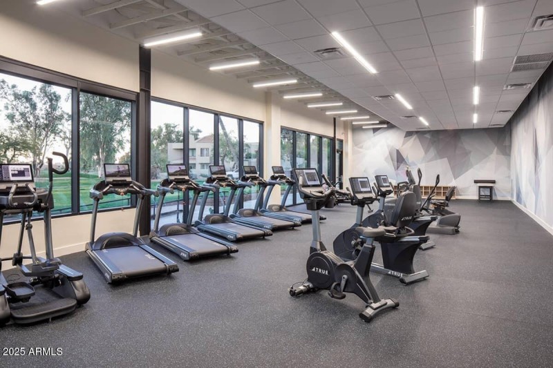 Estate club exercise room
