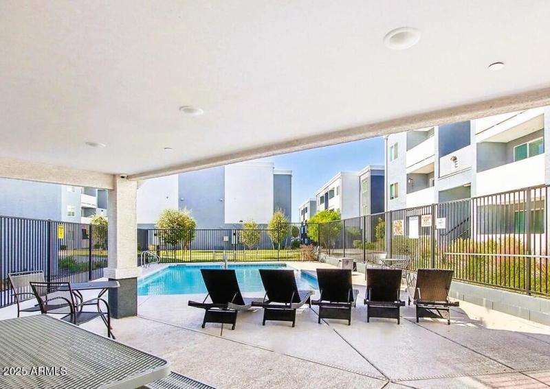 From pool patio looking at BLDG E