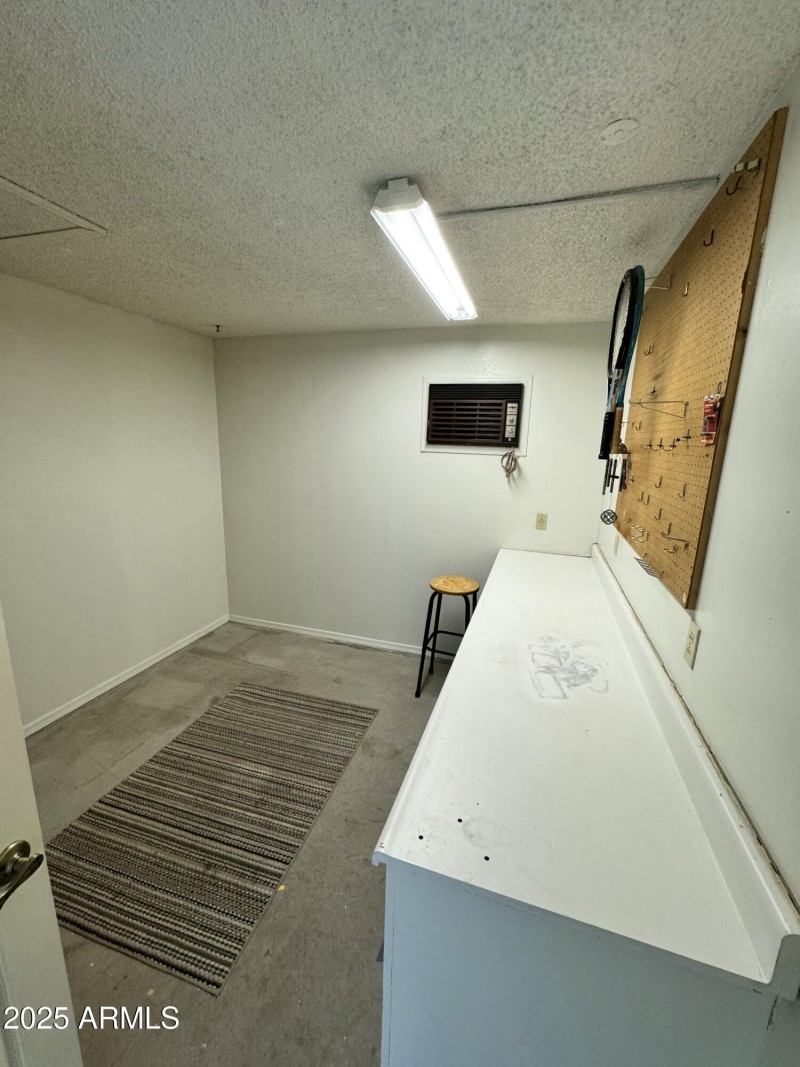 AC in garage storage area