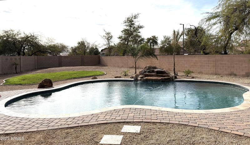 Custom Pool with waterfall