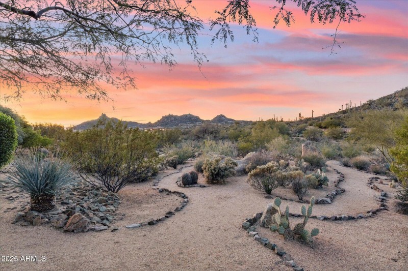 Walking Path at Sunset