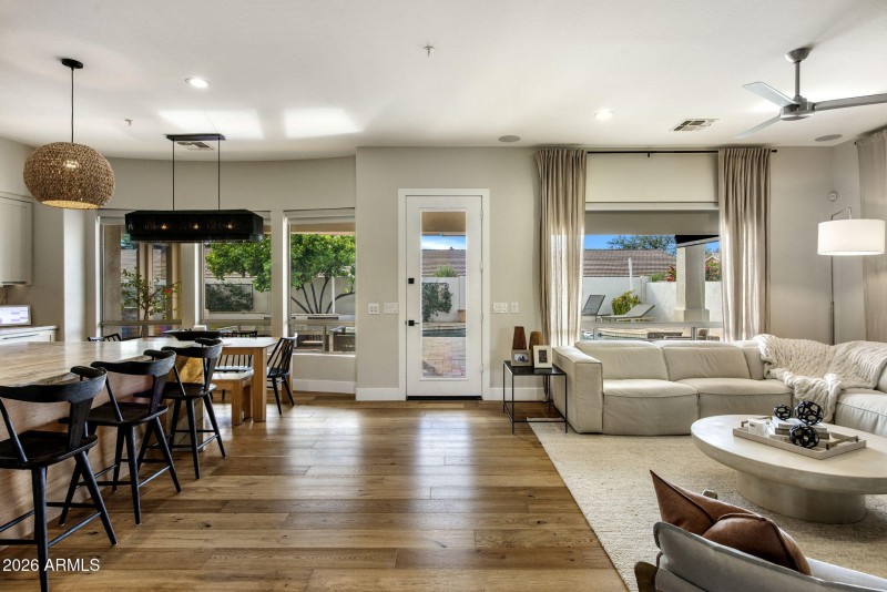 Great Room w/wood floors