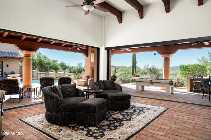 Great Room Window Walls Open