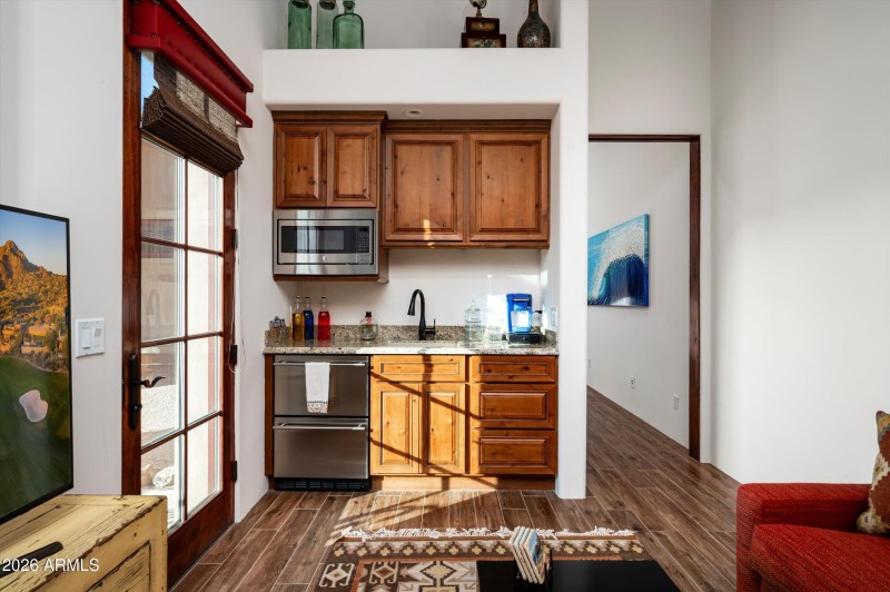 Guest Living Area Kitchenette