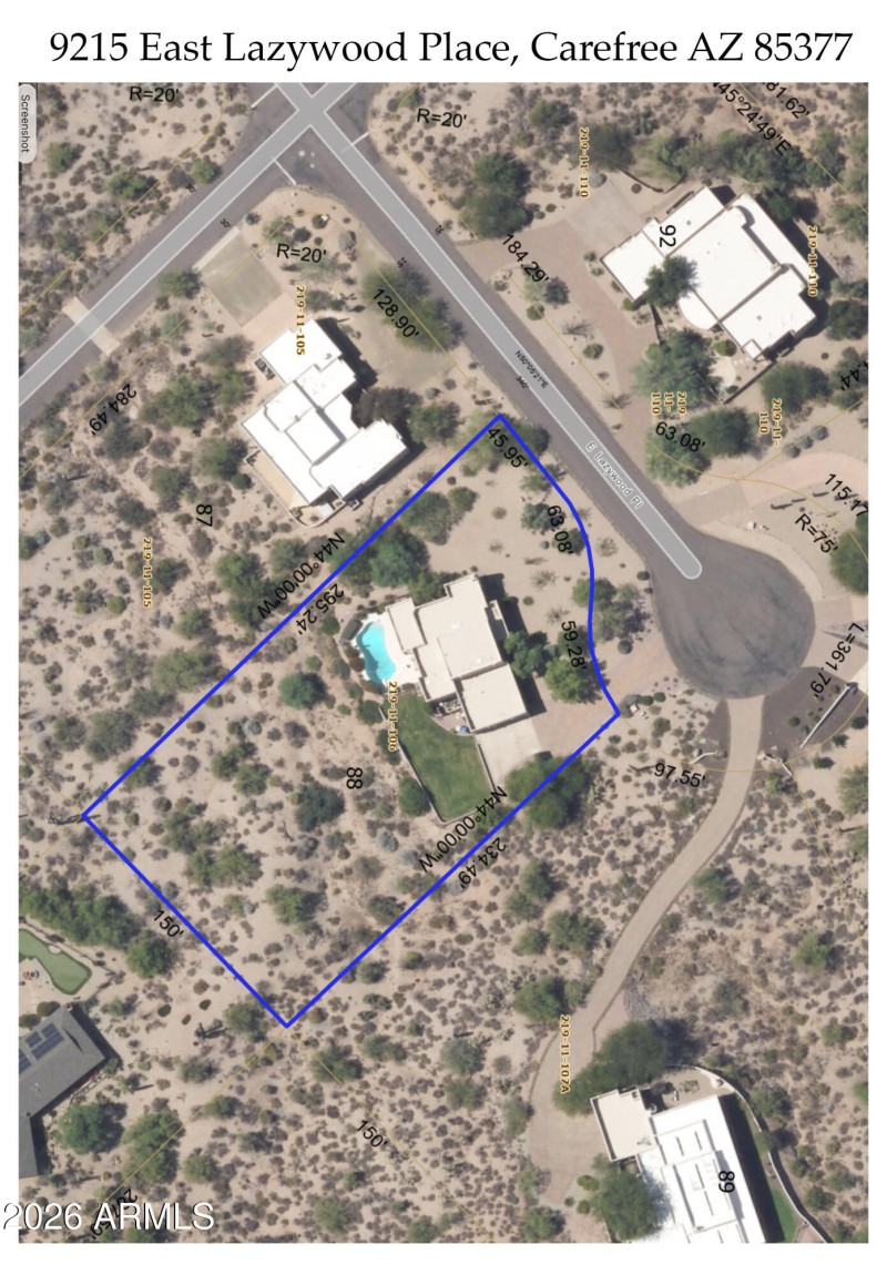 Aerial Photo - 9215 E Lazywood Place