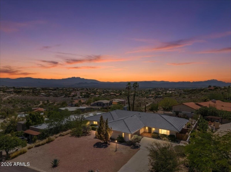 1-Aerial front of home twilight