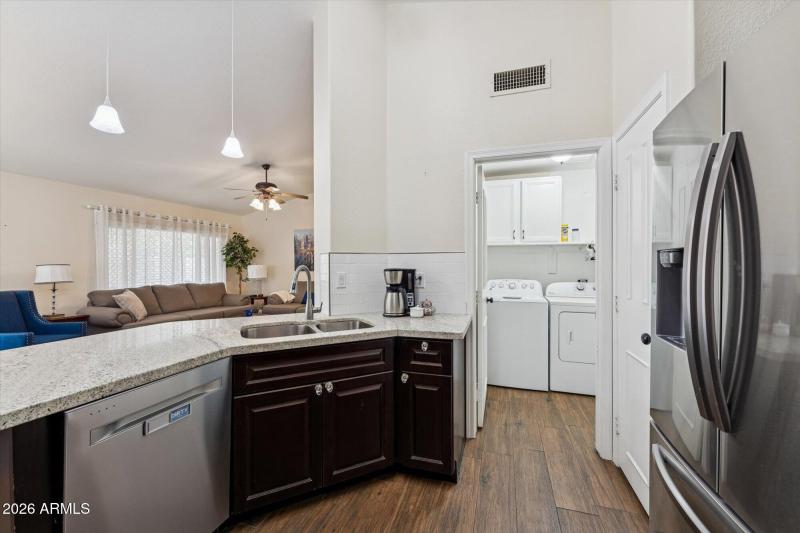 Kitchen with Laundry