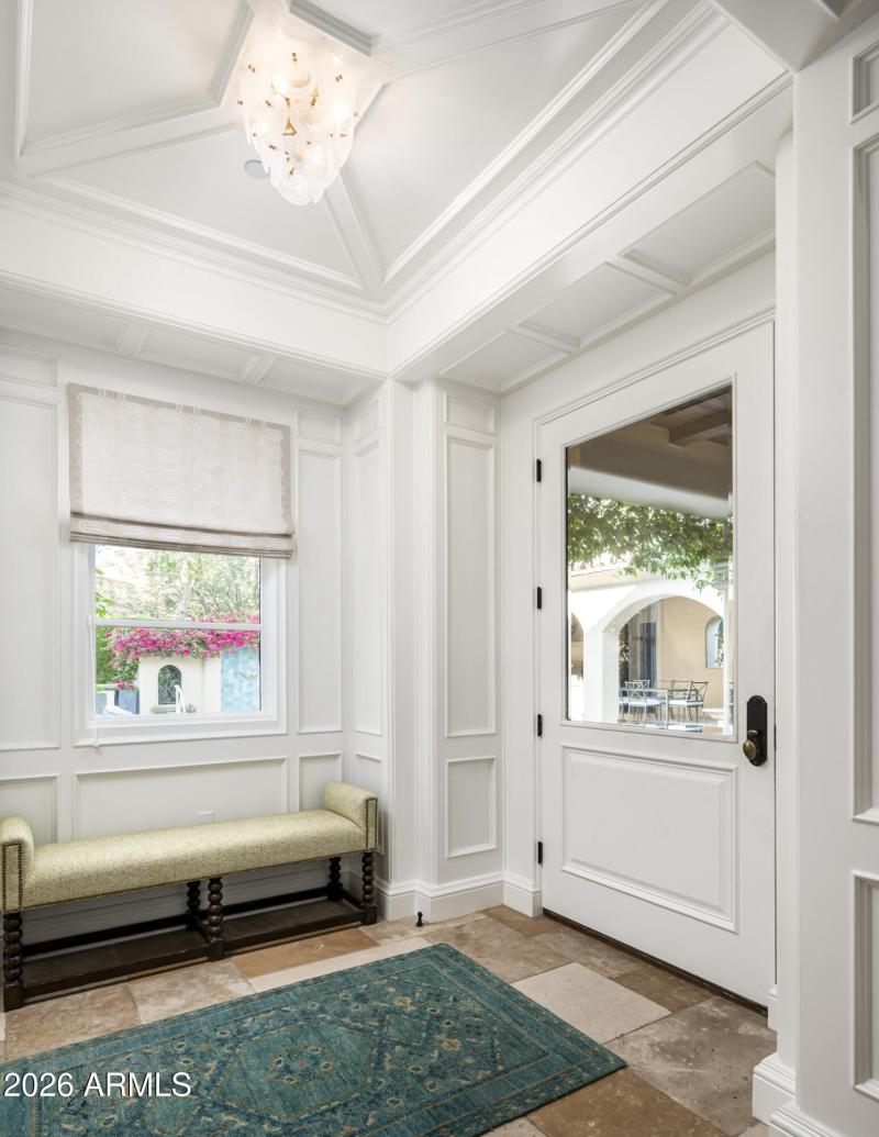 Foyer with Wainscotting