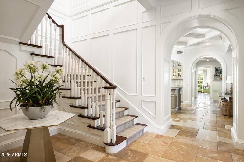 Wainscotting at Grand Staircase