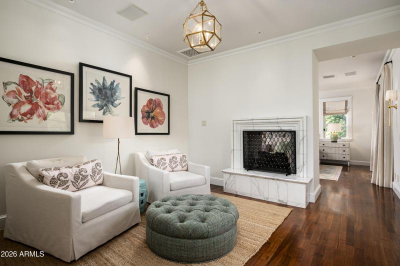 Primary Sitting with Fireplace