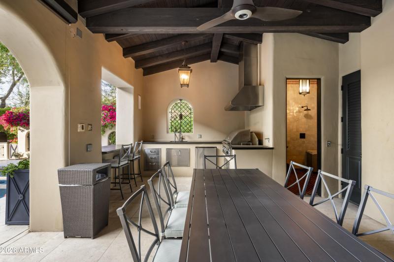 Covered Dining and Kitchen