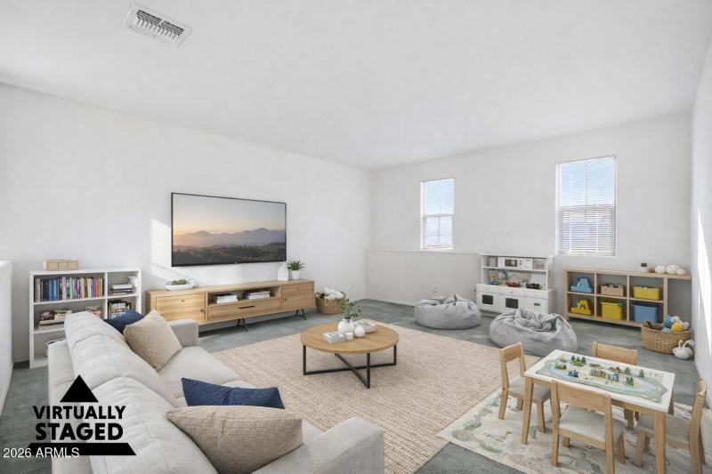 Virtually staged Loft