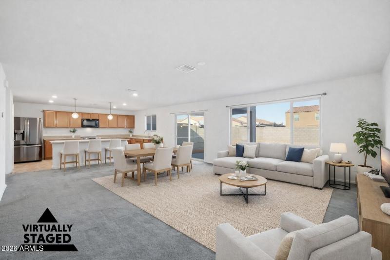 Virtually Staged Living Room