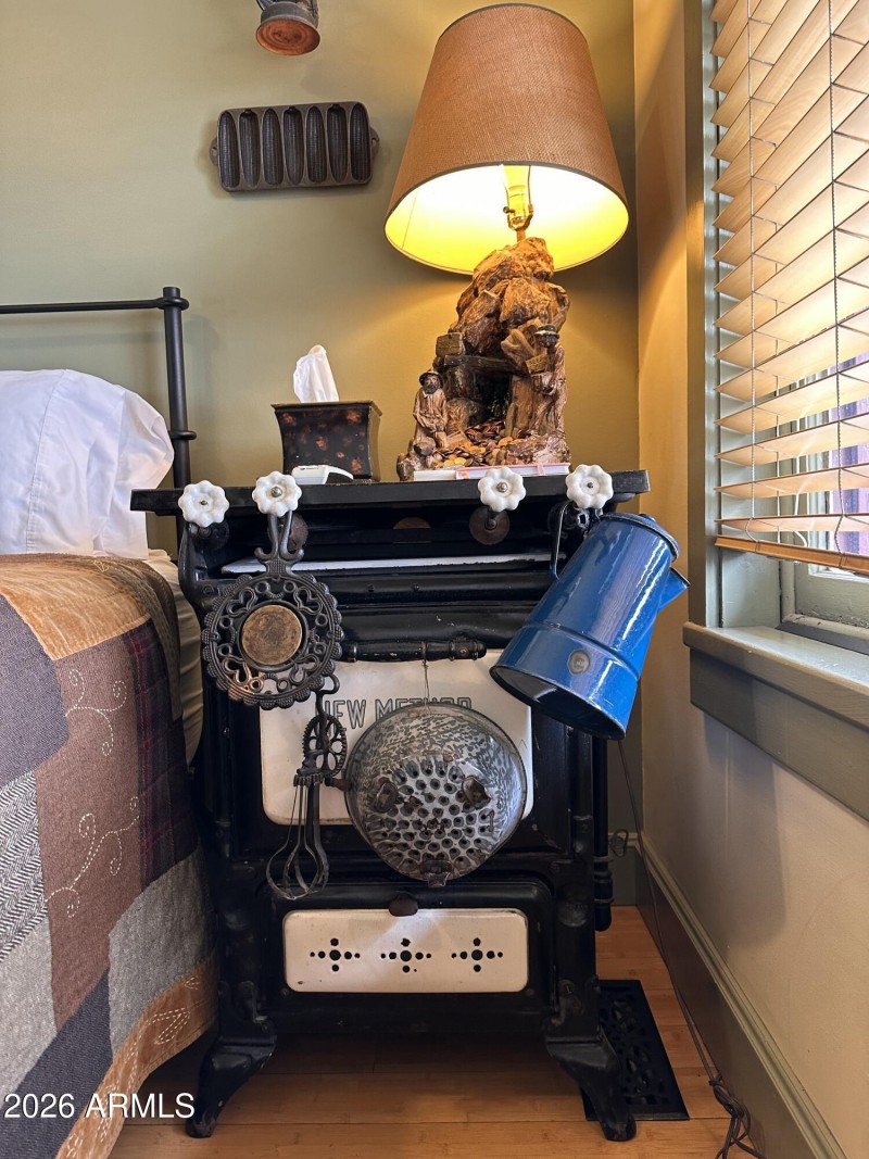 Bedside table in Miner's Suite