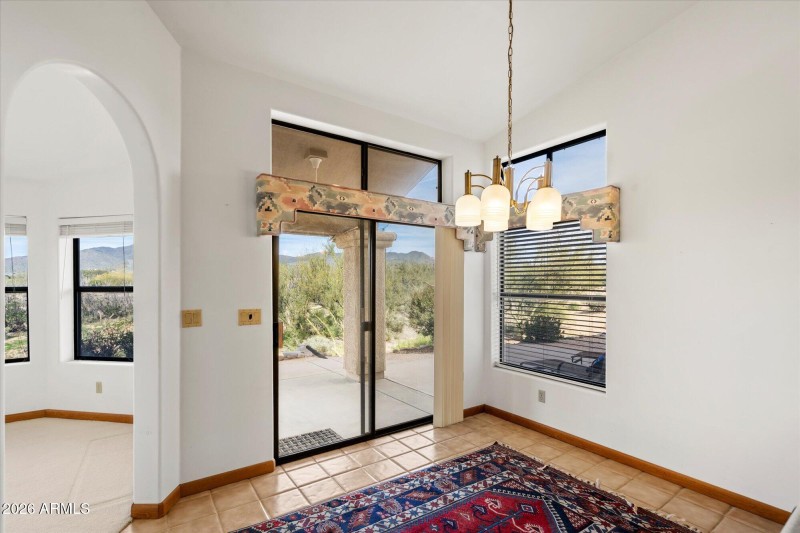 Easy access to back patios