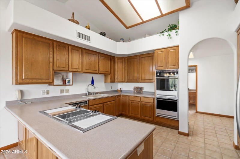 Skylight provides natural lighting