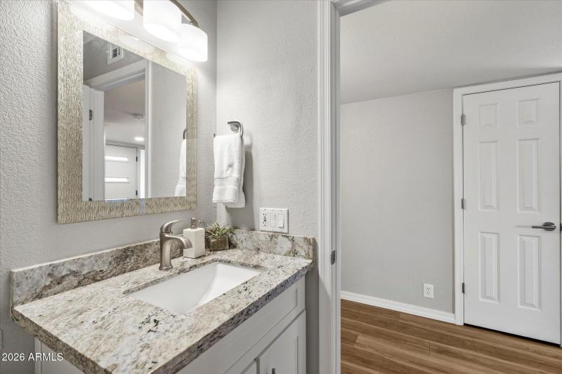 Stylish Half-Bath Convenient for Guests